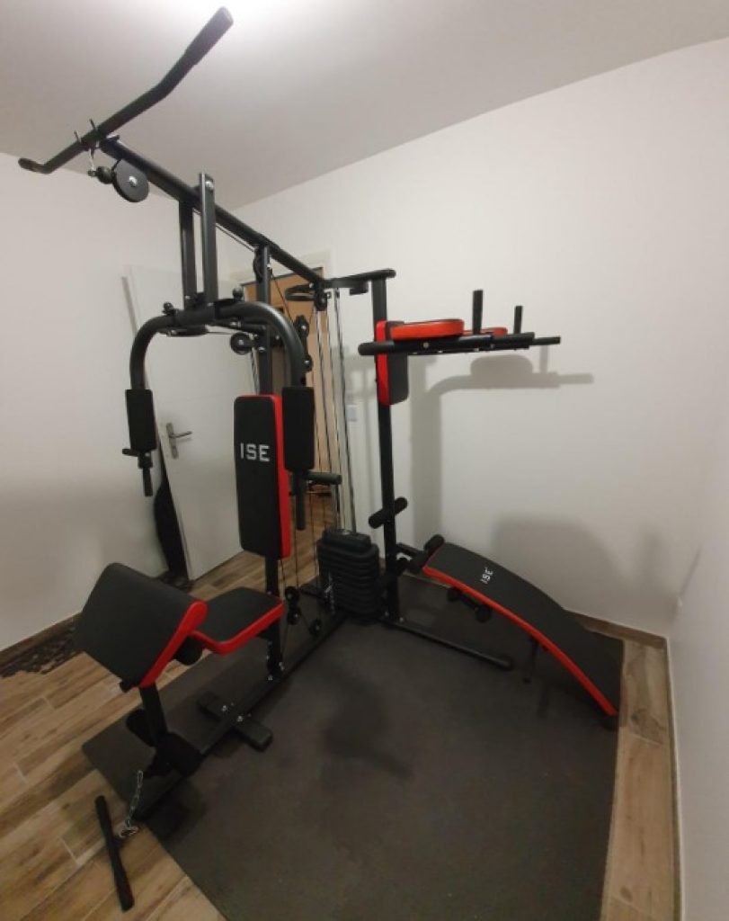 ISE Station de musculation multifonction avec poids - Athènes SY-4002